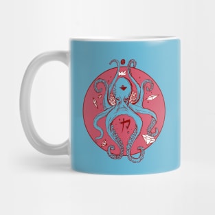 Pastel Tones Crown Octopus Mug